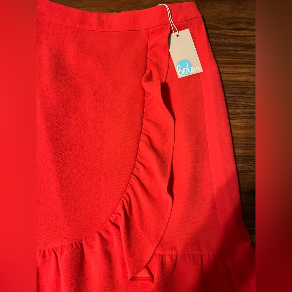 Boden Red Ruffle Skirt - Picture 7 of 8